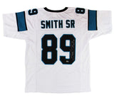 Steve Smith Sr Signed Carolina Custom White Jersey