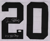 Rocky Bleier Signed Pittsburgh Steelers Jersey Inscribed "4xSB Champs"(JSA COA)