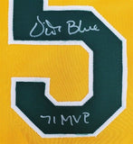 Vida Blue Signed Oakland Athletic Jersey (JSA COA) 1971 A.L. MVP 3xSeries Champ