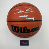 Autographed/Signed Dwyane Wade "Wade County" Heat Wilson Basketball Fanatics COA