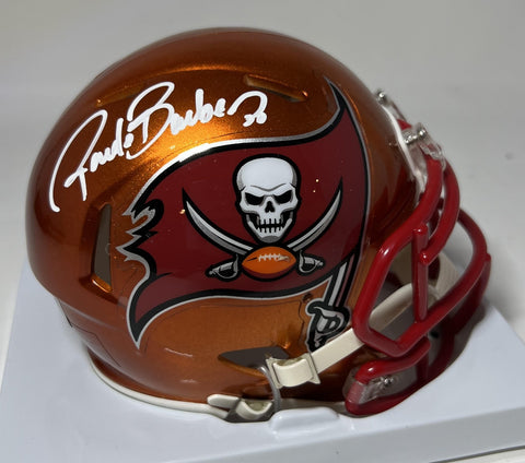 RONDE BARBER Signed Riddell Flash Mini Helmet - Tampa Bay Buccaneers NFL - BAS