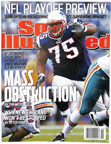 January 10, 2011 Vince Wilfork Patriots Sports Illustrated NO LABEL 181610
