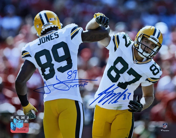 JORDY NELSON / JAMES JONES - Green Bay Packers NFL - Dual Signed 8x10 Photo AUTO