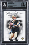 Saints Derek Carr Authentic Signed 2023 Prestige #209 Card BAS Slabbed