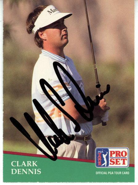 Clark Dennis Autographed 1991 Pro Set #109 Trading Card Beckett 44849