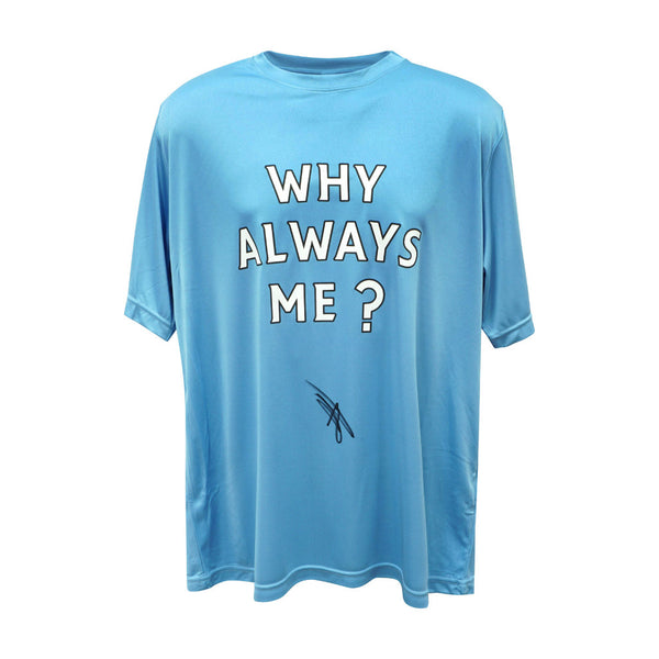 Mario Balotelli Signed WHY ALWAYS ME Custom Jersey with Beckett COA