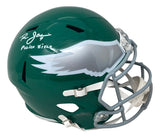 Ron Jaworski Signed Eagles FS Kelly Green Speed Replica Helmet Polish Rifle BAS