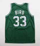 Larry Bird Signed Boston Celtics Jersey (PSA & Bird Holo) 12xAll Star Forward