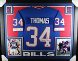 Thurman Thomas (Bills blue SKYLINE) Signed Autographed Framed Jersey Beckett
