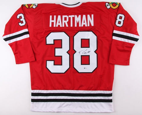 Ryan Hartman Signed Chicago Blackhawks Jersey (Beckett COA) Right Winger