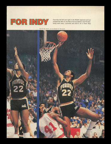 Joe Barry Carroll Autographed Signed 8x11 Magazine Photo Purdue SKU #238033