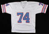 Bruce Matthews Signed Houston Oilers Jersey Inscribed "HOF '07" (Beckett)