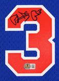 Knicks Patrick Ewing Authentic Signed Blue 1991-92 M&N Jersey BAS