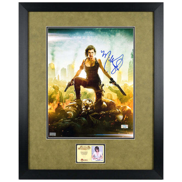 Milla Jovovich Autographed 2016 Resident Evil Final Chapter Framed 11x14 Photo