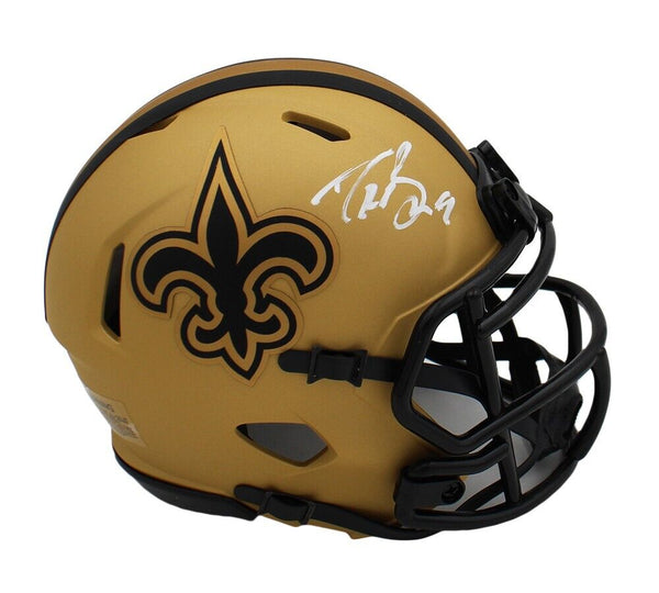 Drew Brees Signed New Orleans Saints Speed Rave NFL Mini Helmet