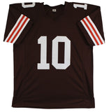 Quinshon Judkins Authentic Signed Brown Pro Style Jersey BAS Witnessed