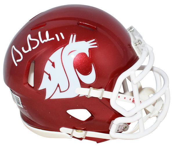 DREW BLEDSOE SIGNED WASHINGTON STATE COUGARS SPEED MINI HELMET BECKETT