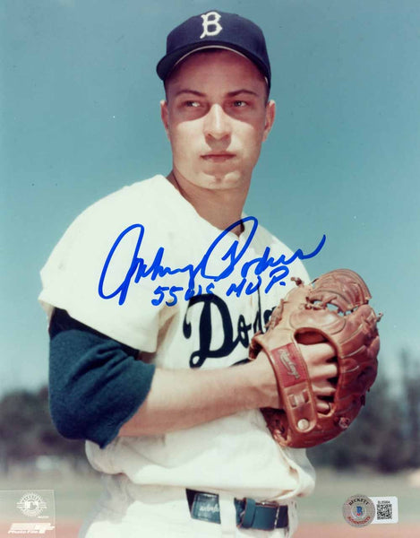 Johnny Podres Signed Brooklyn Dodgers 8x10 Photo WS MVP Beckett 51129