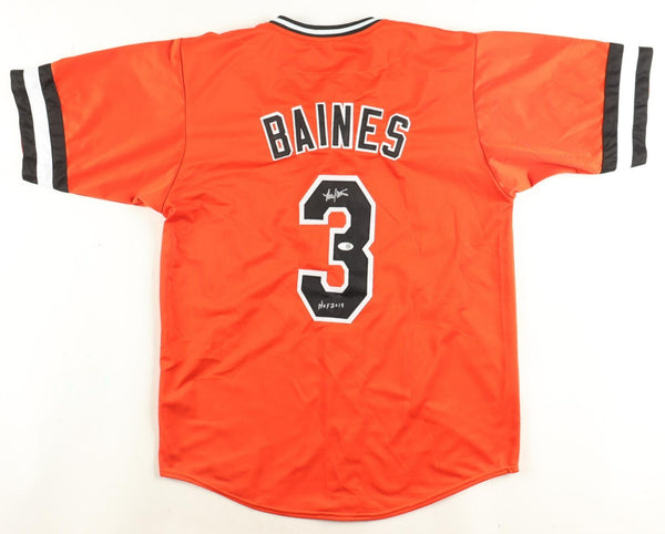 Harold Baines Signed Baltimore Orioles Jersey Inscribed "HOF 19" (JSA) O.F / D.H