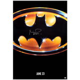 Michael Keaton Autographed 1989 Batman Original 27x40 Movie Single-Sided Poster