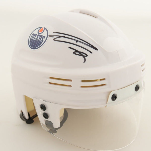 Leon Draisaitl Signed Edmonton Oilers Mini Helmet (Fanatics) 2020 NHL MVP Winner