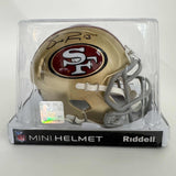 Autographed/Signed Brock Purdy San Francisco 49ers Mini Helmet Fanatics COA