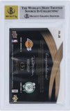 Magic Johnson Lakers & Larry Bird Celtics Signed 07-08 Upper Deck #11/25 BGS 10
