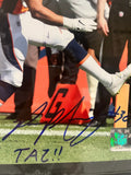 Phillip Lindsay Autographed 8x10 Photo -- Denver Broncos | Display Plaque JSA COA