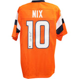 Bo Nix Autographed/Signed Pro Style XL Jersey Orange Beckett Witness 58323