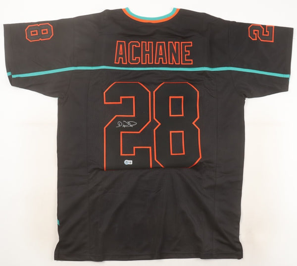 De'von Achane Signed Miami Dolphins Alternate Jersey (Beckett) 2023 Draft Pck RB