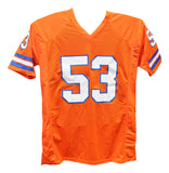 Randy Gradishar Autographed/Signed Pro Style Orange XL Jersey Beckett 40215