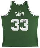 Celtics Larry Bird Authentic Signed 1985 Green M&N HWC Swingman Jersey BAS Wit