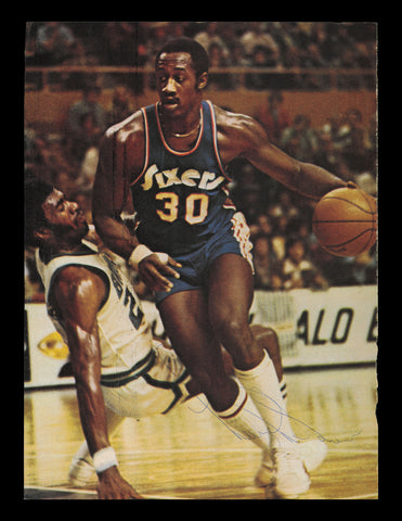 George McGinnis Autographed 8x11 Magazine Photo Philadelphia 76ers SKU #237817