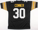 James Conner Signed Steelers Black Jersey (TSE Holo) Pittsburgh #1 Running Back