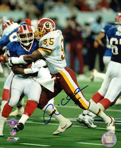 Andre Collins Signed Washington Super Bowl XXVI Tackle 8x10 Photo - (SS COA)