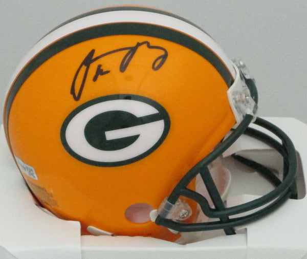 Packers 3 x MVP AARON RODGERS Signed Riddell Mini Helmet AUTO - Fanatics