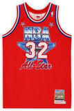 Magic Johnson LA Lakers Signed Red M&N 1981 All-Star Game Authentic Jersey