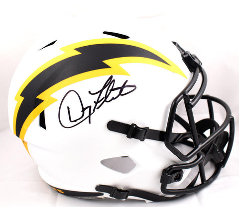 Doug Flutie Autographed F/S Chargers Lunar Speed Helmet-Beckett W Hologram
