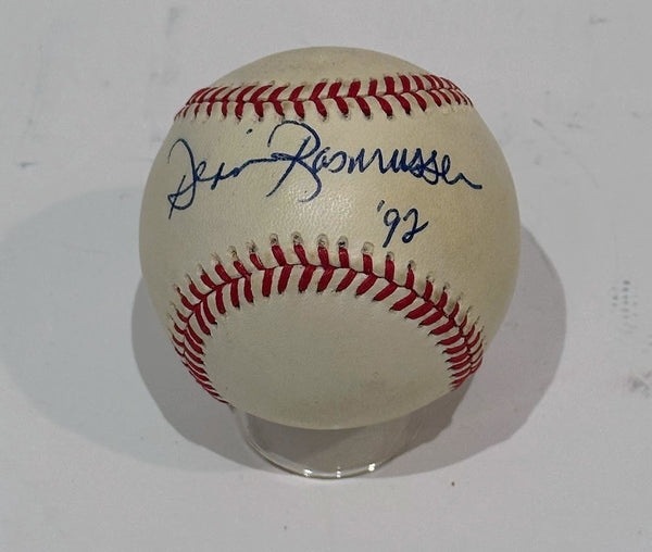 Dennis Rasmussen Autographed New York Yankees Official Rawlings Baseball LSM COA