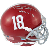 Bryce Young Autographed Alabama Crimson Tide Mini Helmet Beckett Witness 53688