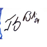 Tedy Bruschi Signed New England Patriots Pro TB Helmet Beckett Witness 51681