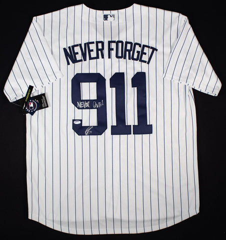 Robert O'Neill "Never Quit" Signed New York Yankees Never Forget 911 Jersey PSA