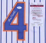 Lenny Dykstra Signed New York Mets Jersey (JSA COA) 1986 World Series Champion