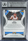 76ers Allen Iverson Signed 2019 Panini Prizm #6 Card Auto 10! BAS Slabbed