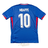 Kylian Mbappe Autographed 2024 France National Team Home Nike Jersey Panini