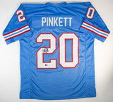 Allen Pinkett Signed Houston Oilers Jersey (Beckett) Ex Notre Dame Running Back