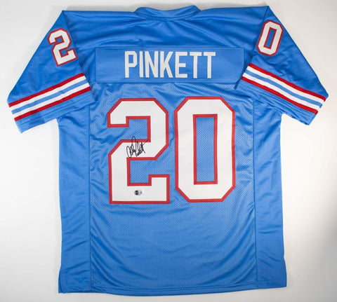 Allen Pinkett Signed Houston Oilers Jersey (Beckett) Ex Notre Dame Running Back