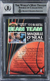 Shaquille O'Neal 1992 Stadium Club Beam Team Members Only RC Auto 10 BAS Slab 1