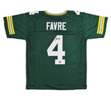 Brett Favre Signed Green Bay Custom Green Jersey