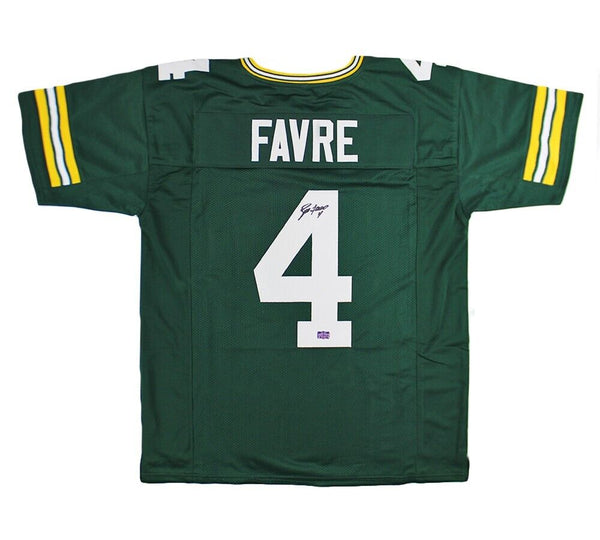 Brett Favre Signed Green Bay Custom Green Jersey